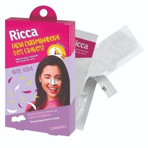 Adesivo Para Retirar Cravos Do Nariz Ref. 3717 3 Unidades - Ricca