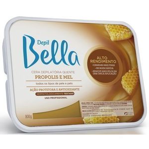 Cera Depilatoria Quente 800g Propolis e Mel - Depil Bella