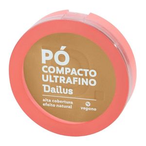 Pó Compacto Ultrafino Vegano D6 Medio - Dailus