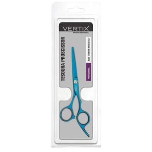 Tesoura Blue Titanium Navalha 5,5 - Vertix