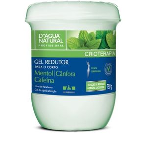 Gel Redutor 750g Mentol Canfora e Cafeina - Dagua Natural