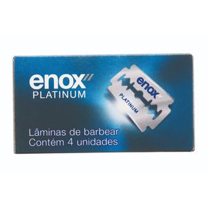Laminas De Barbear Platinum Ref. 1754 4 Unidades - Enox