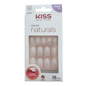 Unhas Natural Salon Oval Medio - Kiss Ny