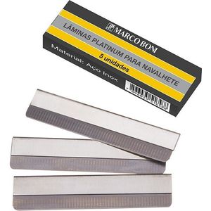 Laminas Platinum Para Navalhete Ref. 9503b 5 Unidades - Marco Boni