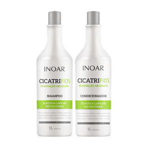 Kit Shampoo 1lt + Condicionador 1lt Cicatri Fios - Inoar