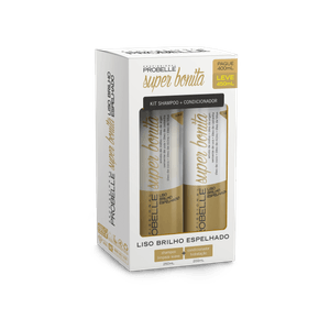 Kit 450ml Sh + Cond Liso Brilho Espelhado Probellebelle