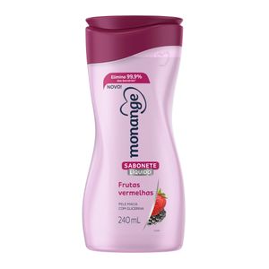 Sabonete Liquido 240ml Frutas Vermelhas - Monange