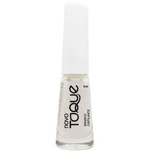 Esmalte Cintilante 8ml Branco - Novo Toque