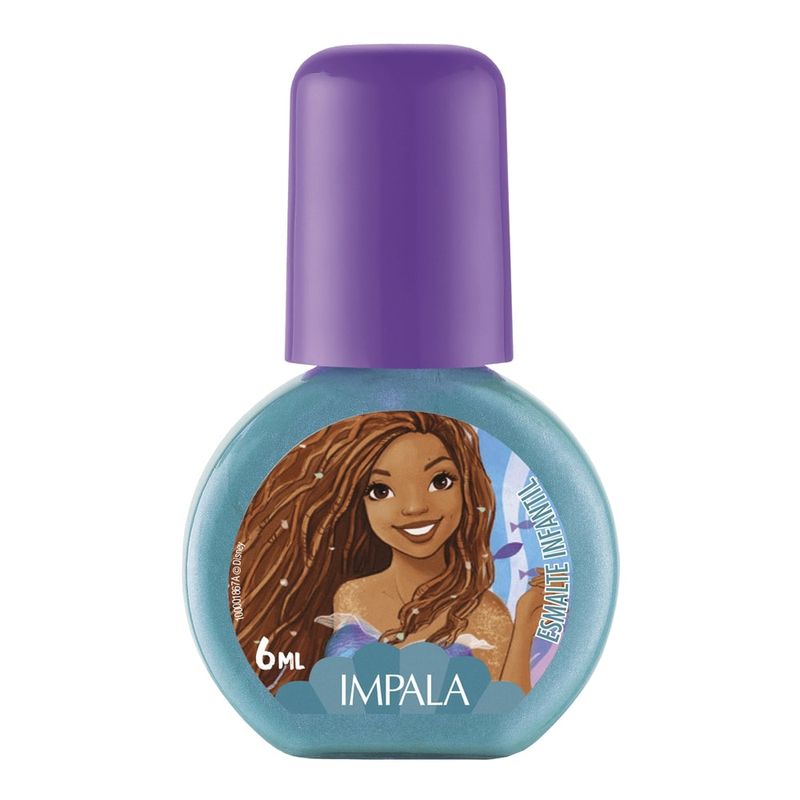 Esmalte Infantil 6ml A Pequena Sereia - Encontre Sua Voz - Impala