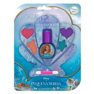 Kit Maquiagem e Esmalte A Pequena Sereia - Impala