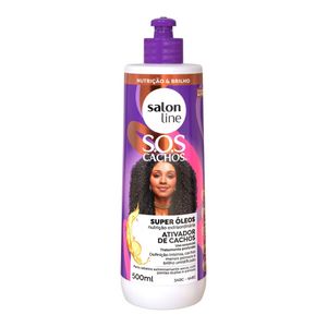 Ativador De Cachos 500ml Sos Cachos Super Oleos Nutritivo - Salon Line