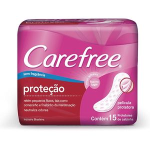 Protetor Diario Carefree 15 Unidades Sem Fragrancia - Johnson