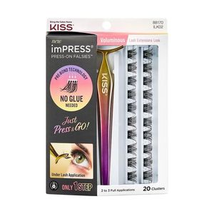 Cilios Posticos Impress Press on Falsies Voluminous - Kiss Ny