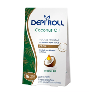 Folhas Prontas P/ Depilacao Corporal Oleo De Coco - Depi Roll