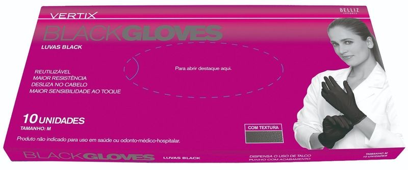 Luva-Black-Tamanho-M¿¿dio-Ref.-3213-10-Unidades---Vertix-370495