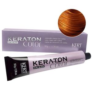 Tinta Keraton Dual Block 50g 8.4 Louro Claro Cobre - Kert