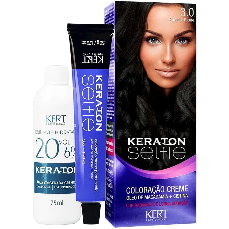 Tinta-Keraton-Selfie-50g-3.0-Castanho-Escuro---Kert-658650