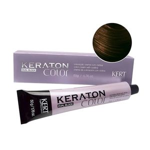 Tinta Keraton Dual Block 50g 6.7 Louro Escuro Marrom - Kert