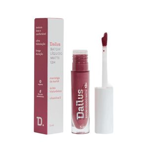 Batom Liquido Matte 12h 5ml Rose - Dailus