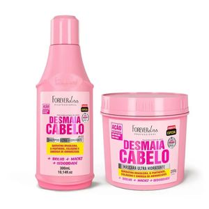 Kit Shampoo 300ml + Mascara 200g Desmaia Cabelo - Forever Liss