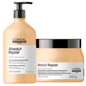 Kit Mascara 500g + Shampoo 750ml Absolut Repair - Loreal Profissional