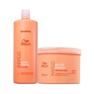 Kit Shampoo 1lt + Mascara 500g Enrich - Wella Profissional
