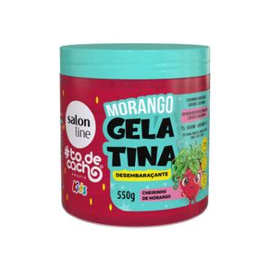 Gelatina To de Cacho 550g Morango Kids Desembaracante - Salon Line