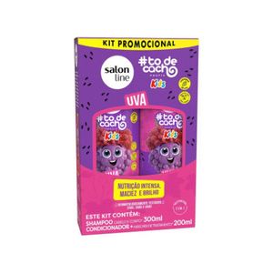 Kit To de Cacho Shampoo 300ml + Cond 200ml Uva Kids - Salon Line