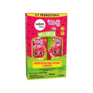Kit To de Cacho Shampoo 300ml + Cond 200ml Melancia Kids - Salon Line