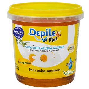 Cera Depilatoria Pote 600g Camomila - Depile Plus