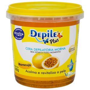 Cera Depilatoria Pote 600g Maracuja - Depile Plus