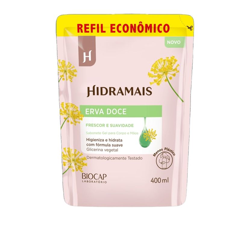 Refil-Sabonete-Liquido-400ml-Erva-Doce---Hidramais-798287