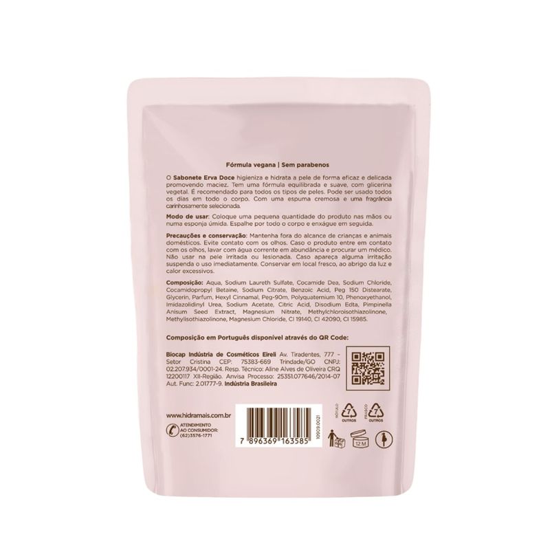 Refil-Sabonete-Liquido-400ml-Erva-Doce---Hidramais-798287