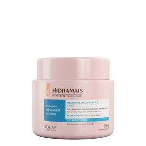 Creme Para Massagem 500g Neutro - Hidramais