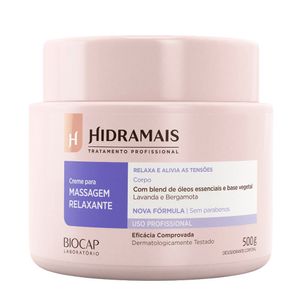 Creme Para Massagem 500g Relaxante - Hidramais