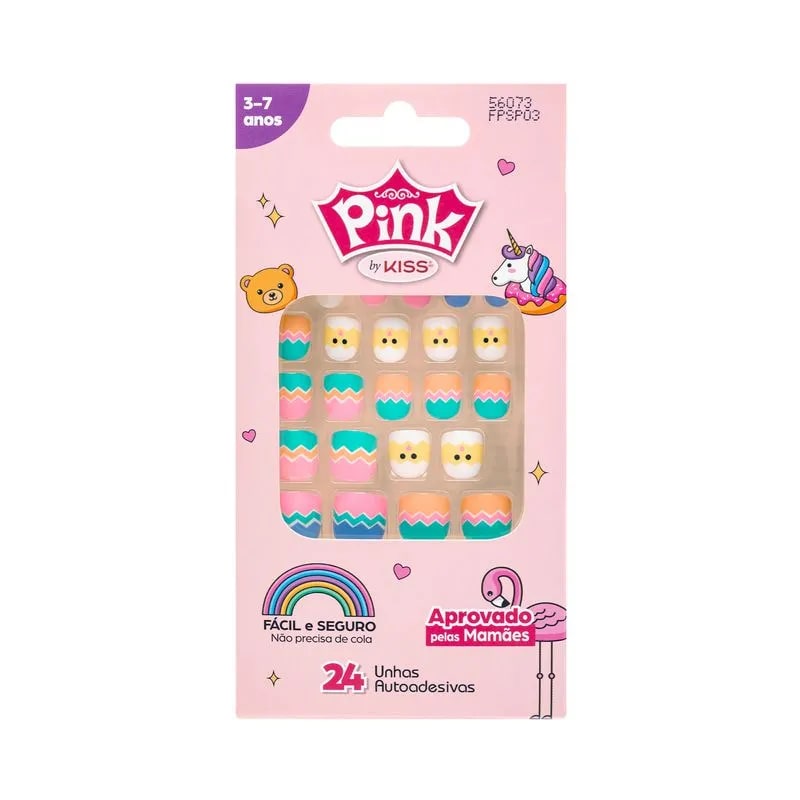 Unha-Infantil-Pink-Pop-Princess---Kiss-Ny-793719