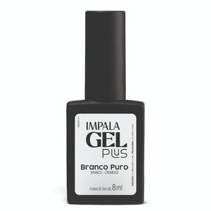 Esmalte Gel 8ml Gel Plus Cremoso Branco Puro - Impala