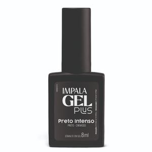 Esmalte Gel 8ml Gel Plus Cremoso Preto Intenso - Impala