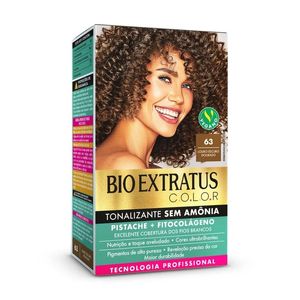 Kit Tonalizante 135g 63 Louro Escuro Dourado - Bio Extratus