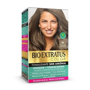 Kit Tonalizante 135g 81 Louro Claro Acinzentado - Bio Extratus