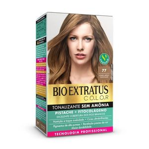 Kit Tonalizante 135g 77 Louro Medio Chocolate - Bio Extratus
