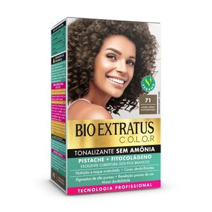 Kit Tonalizante 135g 71 Louro Medio Acinzentado - Bio Extratus