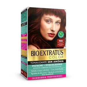 Kit Tonalizante 135g 466 Castanho Medio Vermelho Intenso - Bio Extratus