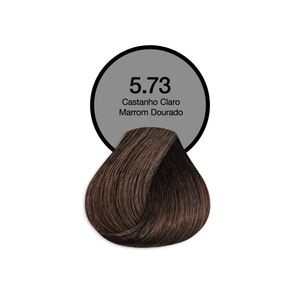 Tinta Permanente 60g 5.73 Castanho Claro Marrom Dourado - Acquaflora
