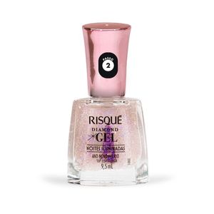 Esmalte Diamond Gel 9,5ml Top Coat Fixador Ano Novo No Rio - Risque