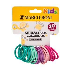 Kit Elasticos 20 Unidades Ref. 8158 Coloridos - Marco Boni