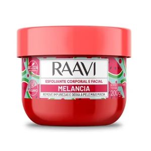 Creme Esfoliante Corporal e Facial 200g Melancia - Raavi