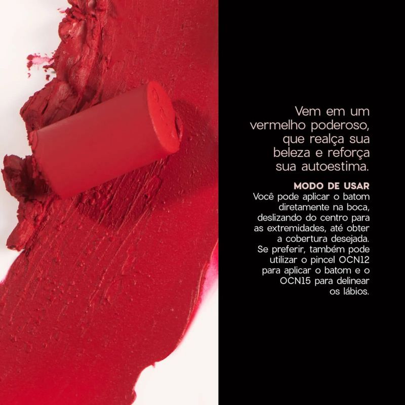 Batom-Semi-Matte-The-Lipstick-32g-Red-Kiss---Oceane-806465