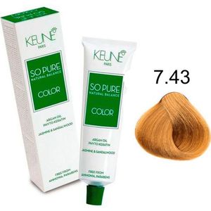 Tinta So Pure Color 60ml 7.43 - Keune