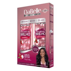 Kit Shampoo 410ml + Condicionador 175ml Explosao De Brilho - DaBelle